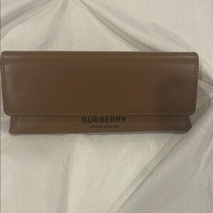 NWOT Burberry Tan Leather Eyeglass Case